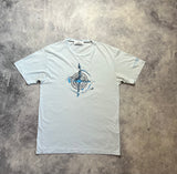Stone island baby blue graphic tee