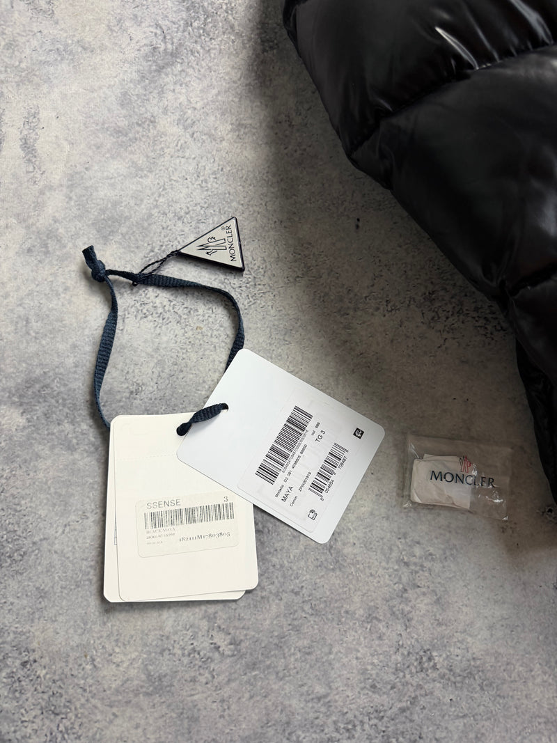 Moncler black maya giubbotto jacket