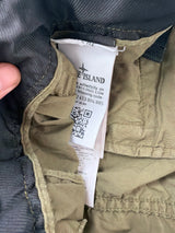 Stone island SS21 khaki green tela cargo shorts