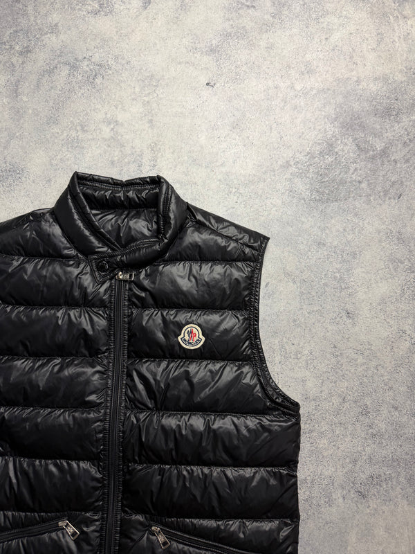 Moncler black GUI gilet
