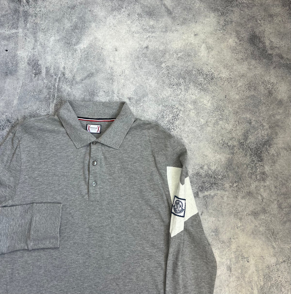 Moncler grey L/S gamme bleu polo shirt