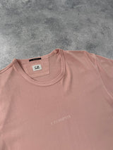CP company light pink logo tee