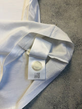 Moncler white double logo tee