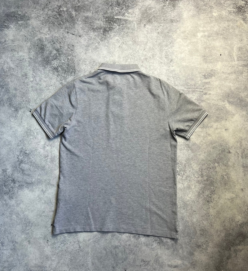 Stone island grey polo shirt