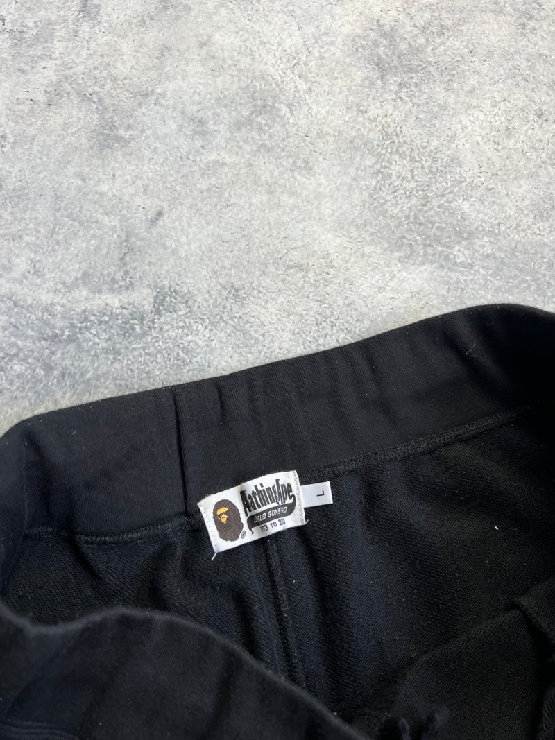 Bape black shark cotton shorts
