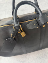 Louis Vuitton black Epi leather Keepall 45