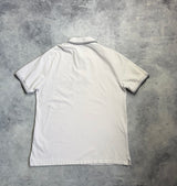 Stone island white polo shirt
