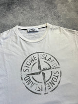 Stone island 2017 white graphic tee