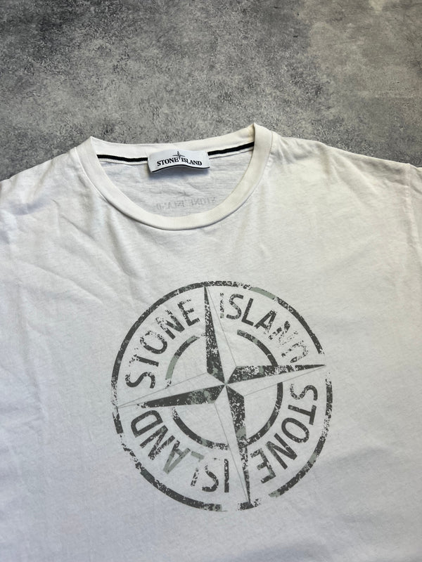 Stone island 2017 white graphic tee