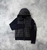 Moncler navy tricot cardigan