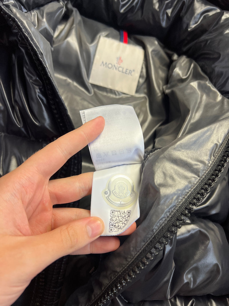 Moncler black maya giubbotto jacket