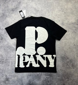 CP company 30/1 relax logo black tee