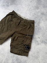CP company chrome R nylon swim shorts khaki