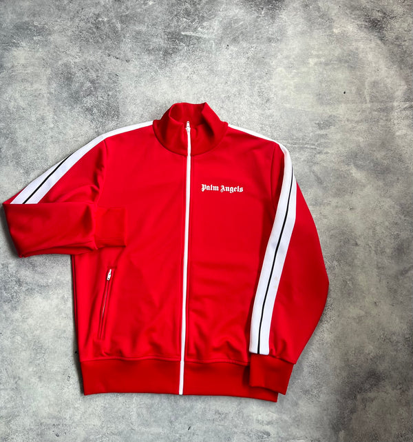 Palm angels red track jacket