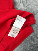 Moncler red polo shirt