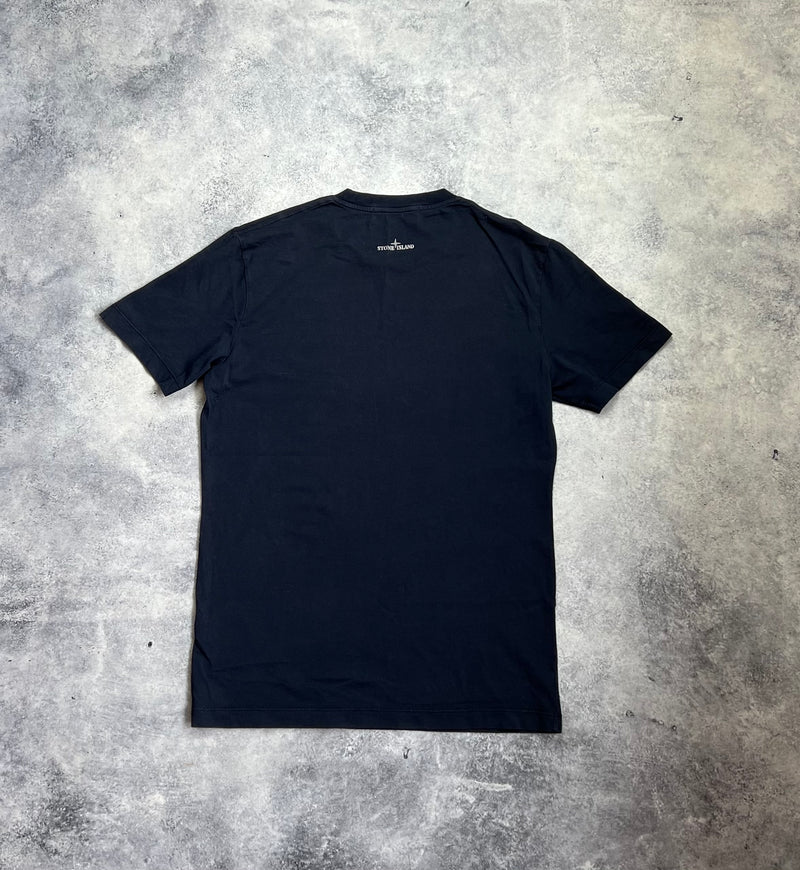 Stone island 2016 navy blue graphic tee