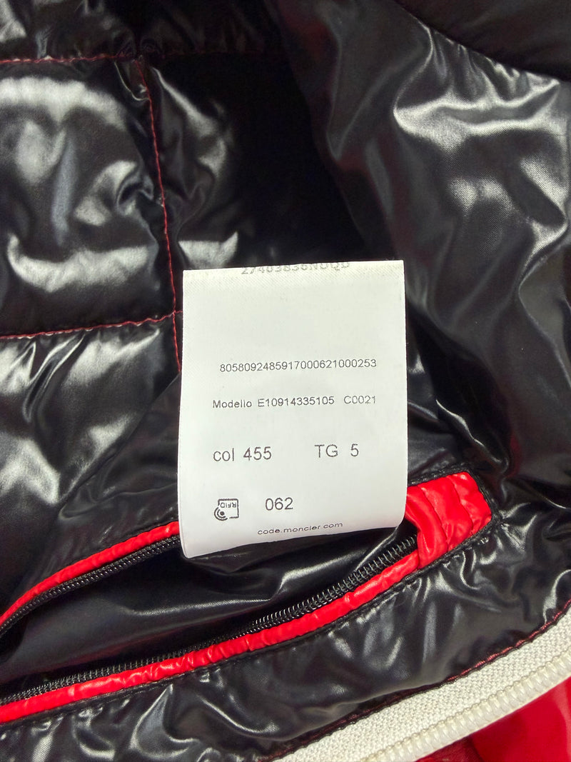 Moncler red denain gilet