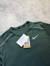 Nike miler dark green tee