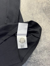 Moncler navy large logo polo shirt