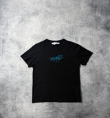 Off-white stitch logo black tee