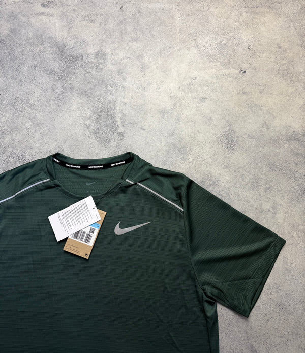 Nike miler dark green tee
