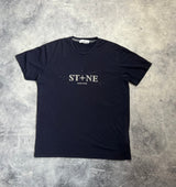 Stone island navy graphic tee