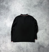 Moncler L/S black polo shirt