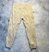 Stone island 2022 beige cargo cuffed trousers