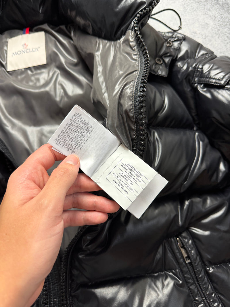 Moncler black maya giubbotto jacket