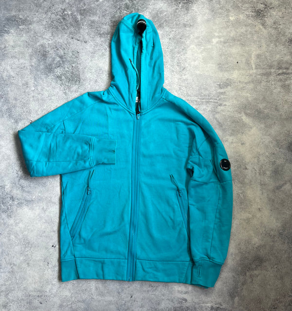 CP company blue full zip hoodie