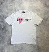 Palm angels white palm beach tee