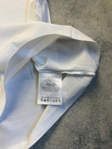 Moncler white double logo tee