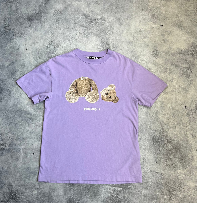 Palm angels lilac bear tee