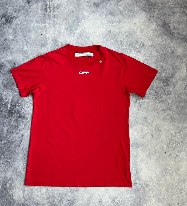 Off-white Caravaggio arrows red graphic tee
