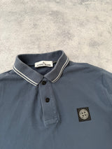 Stone island Avio blue polo shirt