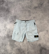 Stone island SS21 light blue cargo shorts