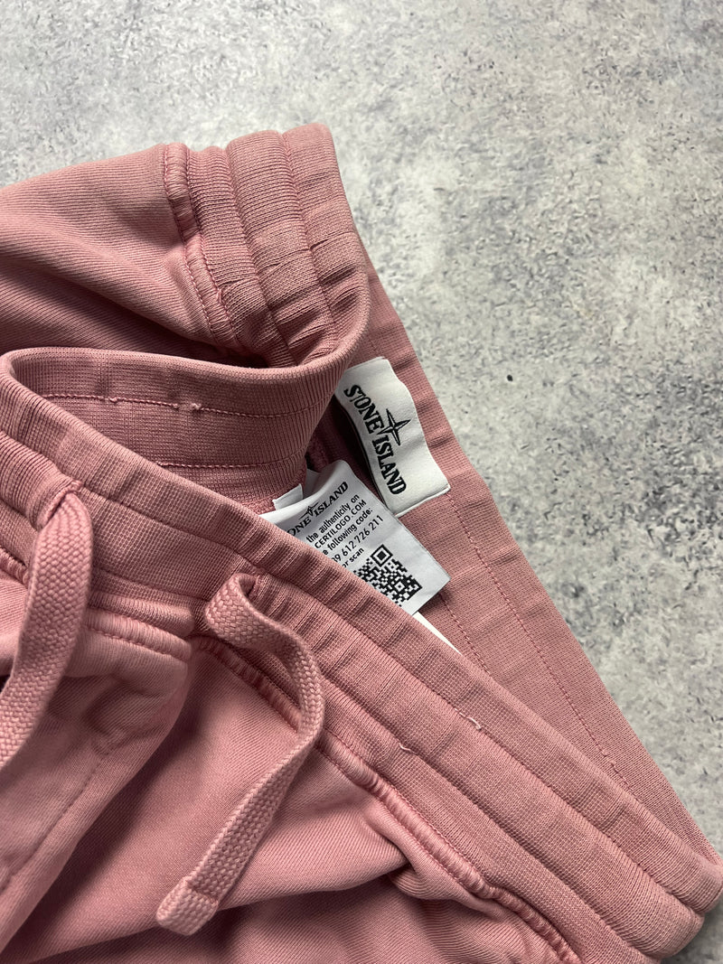 Stone island light pink cotton shorts