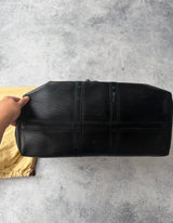 Louis Vuitton black Epi leather Keepall 45
