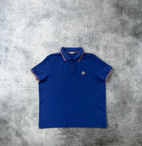 Moncler blue polo shirt