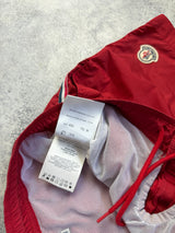 Moncler red swim shorts