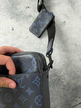 Louis Vuitton blue shadow monogram duo messenger