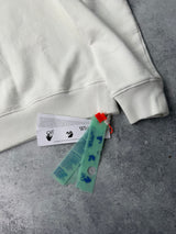 Off-white blue metal arrow white jumper