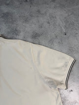 Stone island white polo shirt