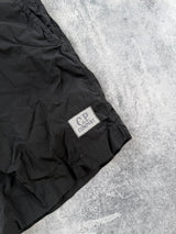 CP company black nylon chrome swim shorts