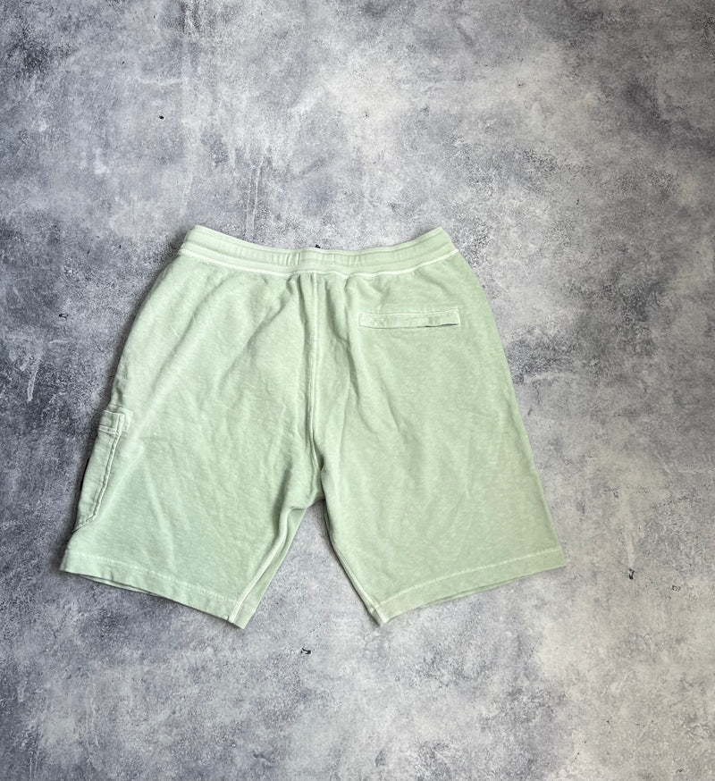 Stone island 2021 light green cotton shorts