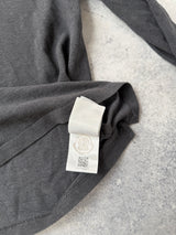 Moncler charcoal grey L/S polo shirt