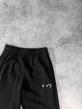 Off-white OW logo black cuffed joggers