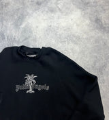 Palm angels black sunset palms crew jumper