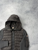 Moncler grey tricot cardigan