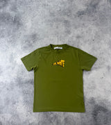 Off-white cartoon arrow khaki green tee